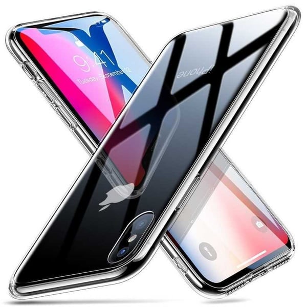 iPhone XR Stötdämpande Skal 9H Härdat Glas Baksida Glassback