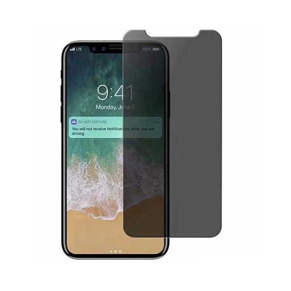 2-PACK iPhone XS Max Privacy Karkaistu lasi 0,26mm 2,5D 9H