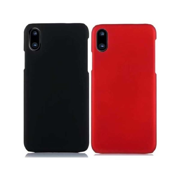 iPhone X Ultratunn Gummibelagd Mattsvart Skal