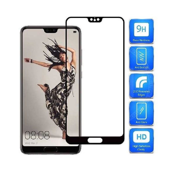 Huawei P20 karkaistu lasi 0,26 mm 2,5D 9H Full Frame