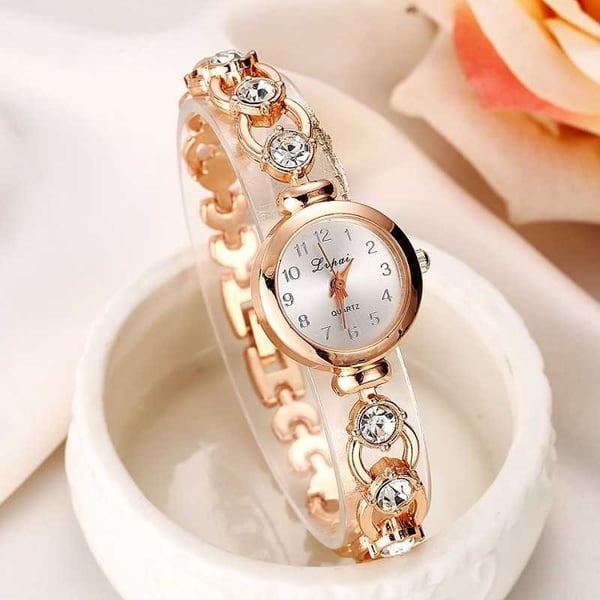Stilren Damklocka Strass