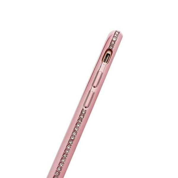 iPhone 7 Plus iskuja vaimentava kumipäällyste strassikivillä
