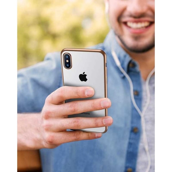 iPhone X iskuja vaimentava kumikotelo