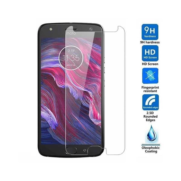2-PACK Moto X4 karkaistu lasi 0,26 mm 2,5D 9H