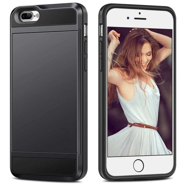 iPhone 6/6S Iskunkestävä kansi korttilokerolla