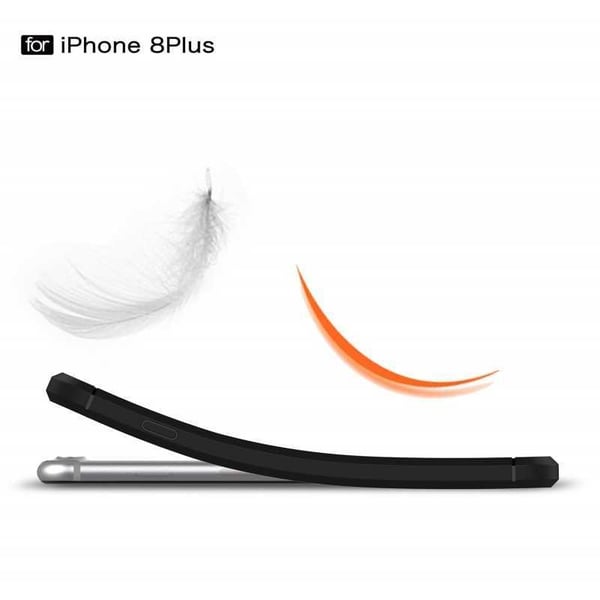 iPhone 8 Plus iskunkestävä iskuja vaimentava SlimCarbon-kuori