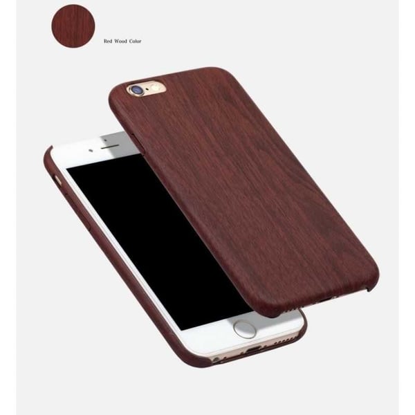iPhone 6S Plus puinen kotelo | Silikonikuori Puujäljitelmä