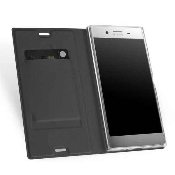 Xperia XZ1 Flip Case Skin Pro korttilokerolla