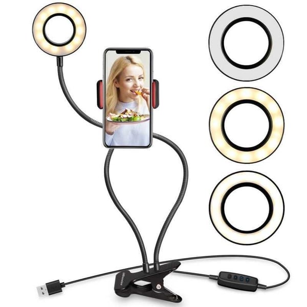 Selfie Ring Light med Mobilhållare för Live Stream/Makeup Selfie Ring Light med Mobilhållare för Live Stream/Makeup