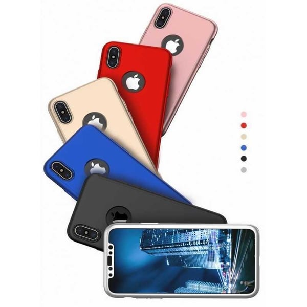 iPhone XS Max 360° 3in1 FullCover kuori 0,26mm 9H lasi