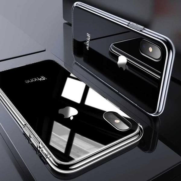 iPhone XS Iskunvaimennuskuori 9H Karkaistu lasi Takalasi Takaosa