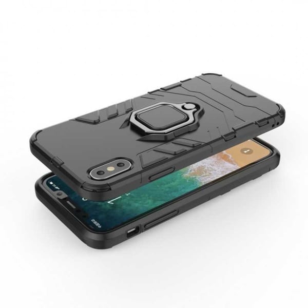 iPhone XS Iskunkestävä suojus rengaspidikkeellä ThinArmor