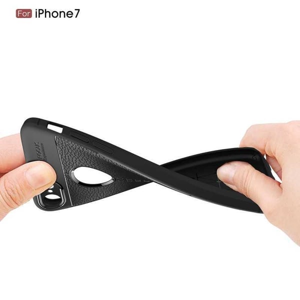 iPhone 7 Iskunkestävä ja iskuja vaimentava nahkatakki