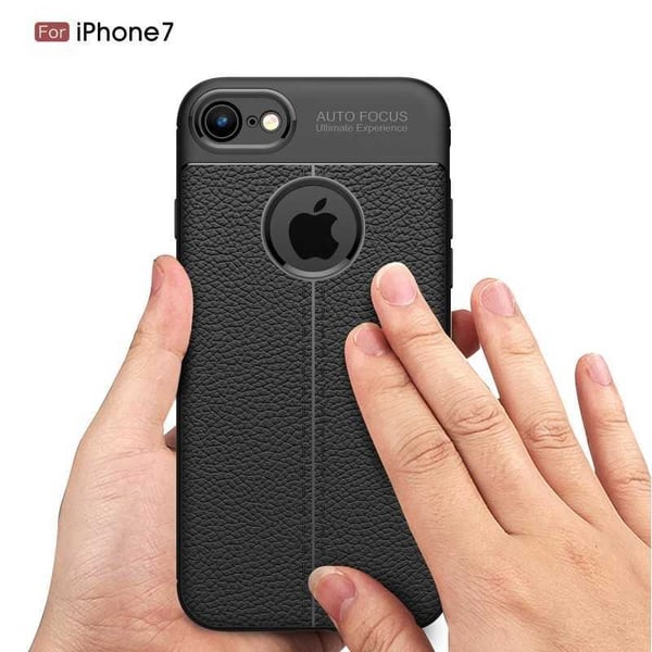 iPhone 7 Iskunkestävä ja iskuja vaimentava nahkatakki