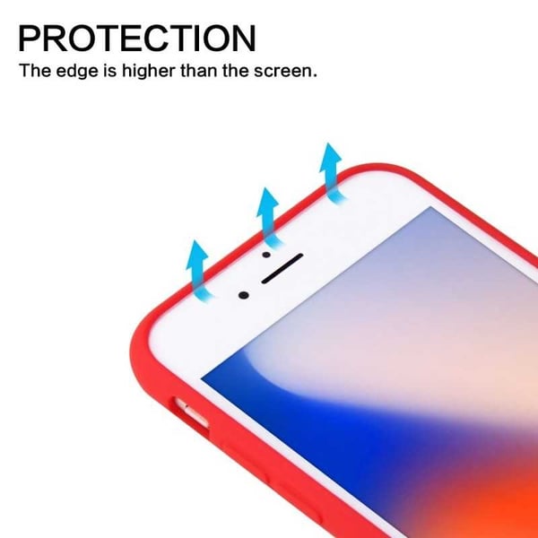 iPhone 8 & 7 kuminen mattamusta silikonikuori