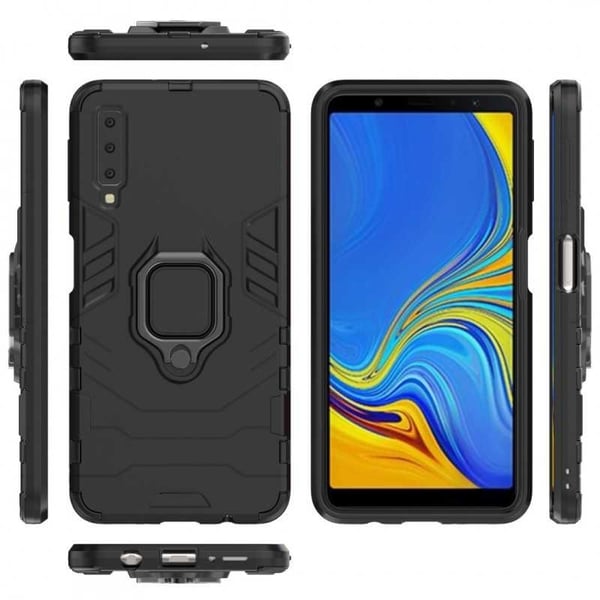 Samsung A7 2018 Stöttåligt Skal med Ringhållare ThinArmor