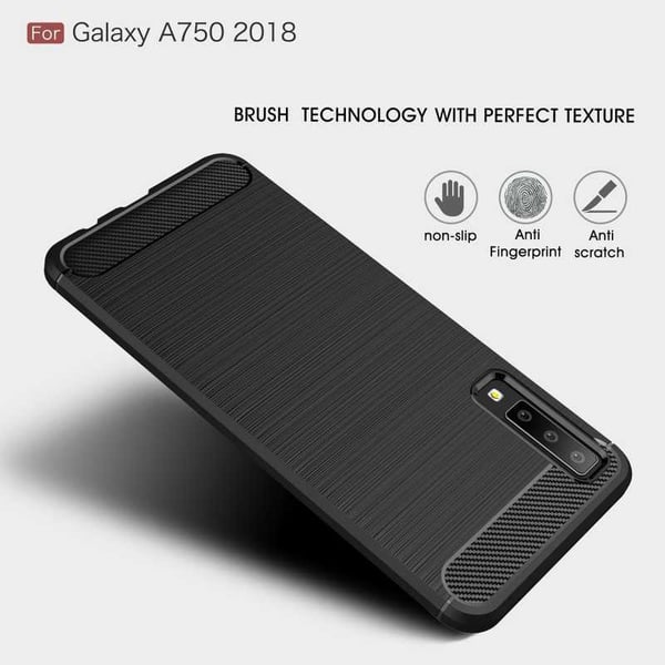 Samsung A7 2018 Stöttåligt Stötdämpande Skal SlimCarbon