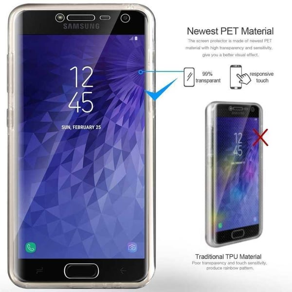 Samsung Galaxy A7 2018 | 360° kaksipuolinen silikonikotelo