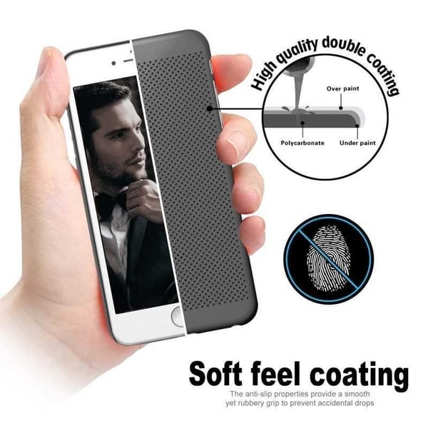 Samsung A7 2018 iskuja vaimentava erittäin ohut kumipäällysteinen Cover Breeze