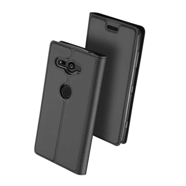 Xperia XZ2 Compact Flipfodral Skin Pro med Kortfack