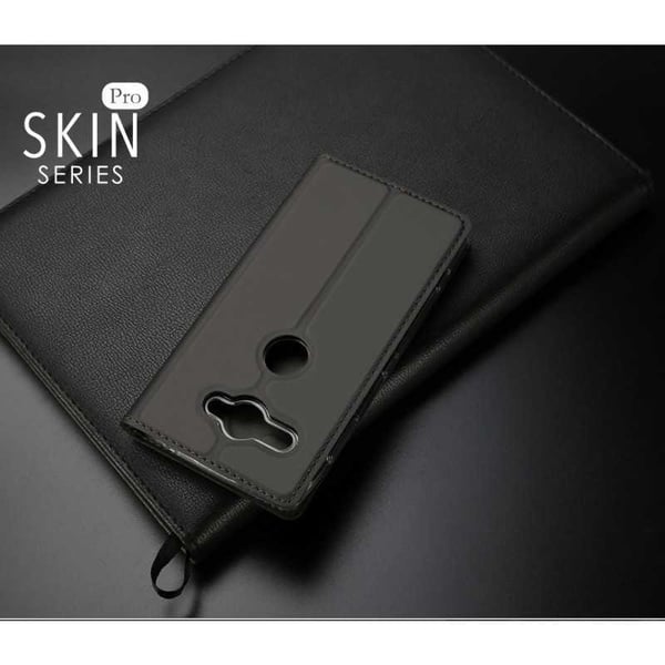 Xperia XZ2 Compact Flipfodral Skin Pro med Kortfack
