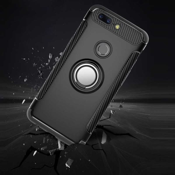 OnePlus 5:n käytännöllinen iskunkestävä suojus sormustelineellä V2