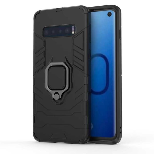 Samsung S10 Iskunkestävä suojus rengaspidikkeellä ThinArmor (SM-G973F)