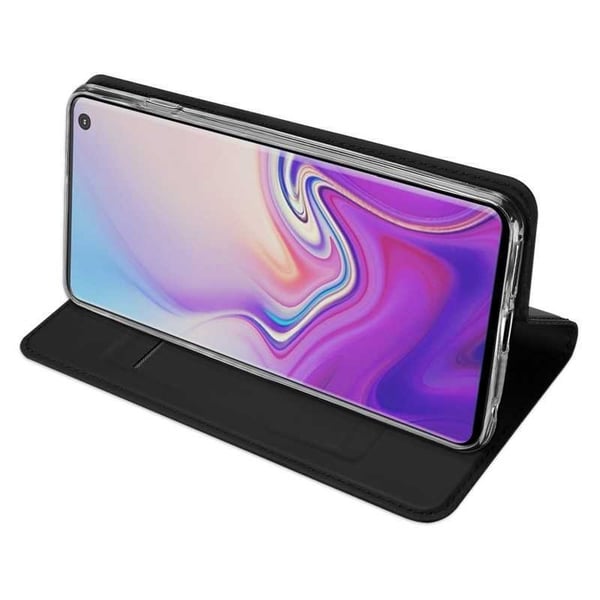 Samsung S10 Plus Flip Case Skin Pro korttilokerolla (SM-G975F)