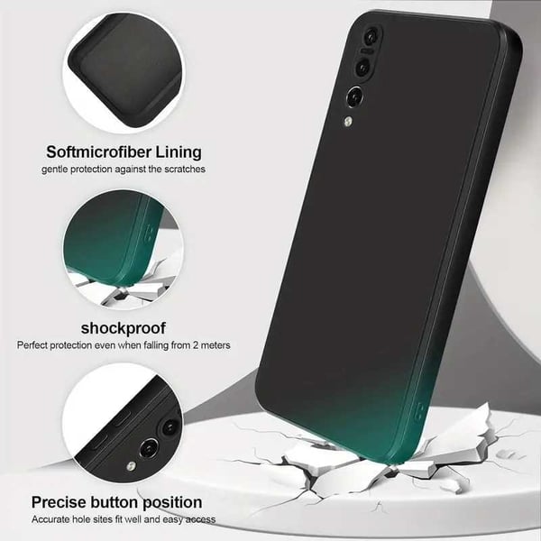 Huawei P30 Pro kuminen mattamusta silikonikuori