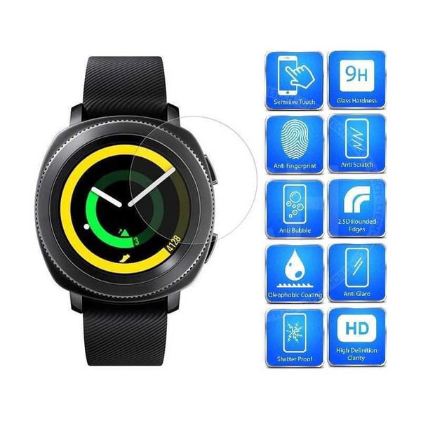 2-PACK Galaxy Watch Active Tempered Glass 0,2mm 9H 2,15D