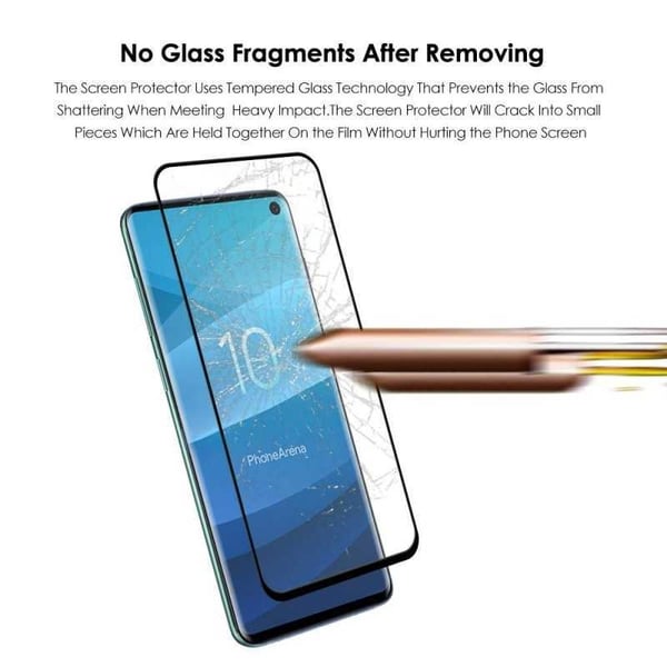 Samsung S10e karkaistu lasi 0,26 mm 3D 9H Fullframe