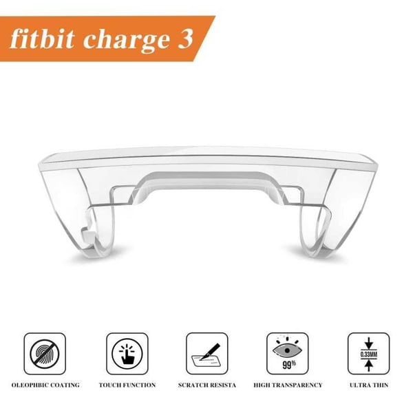 2-PACK Täyspeitto Ultrathin TPU Cover Fitbit Charge 3 Liquid