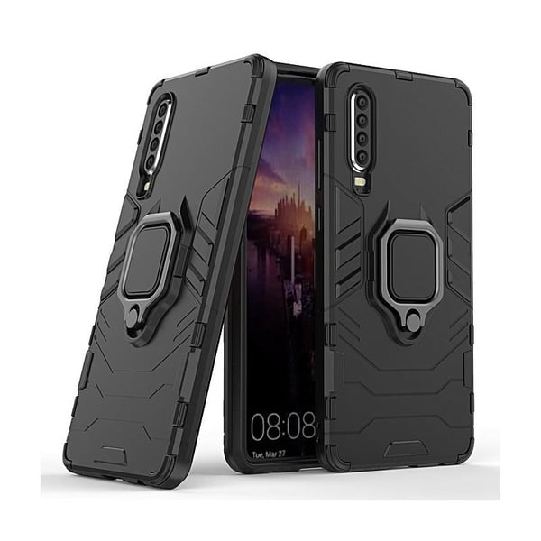 Huawei P30 iskunkestävä kotelo ThinArmor® sormustelineellä