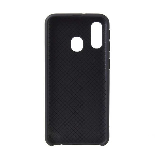 Samsung Galaxy A40 kuminen mattamusta silikonikuori