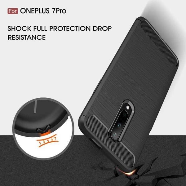 Oneplus 7 Iskunkestävä Iskunvaimennuskuori SlimCarbon