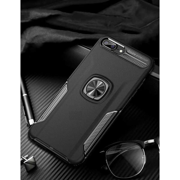 iPhone 8 Käytännöllinen iskunkestävä kotelo sormustelineellä V5