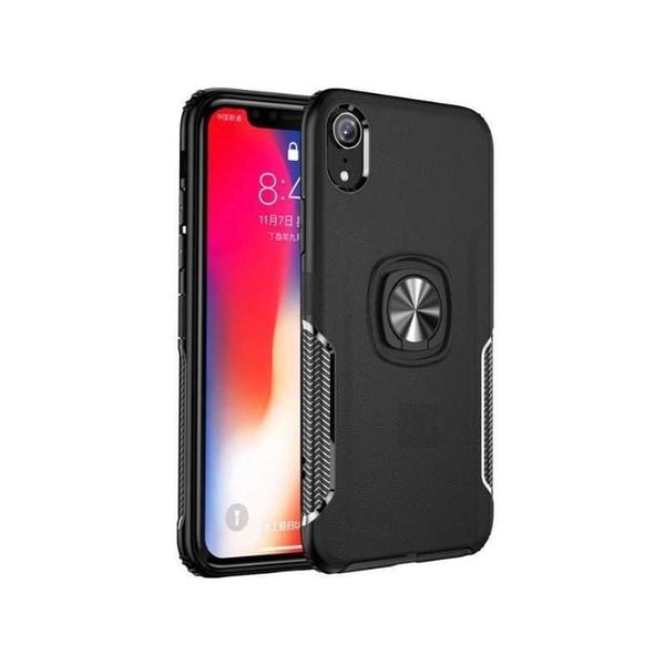 iPhone XR Praktisk Stöttåligt Skal med Ringhållare V5