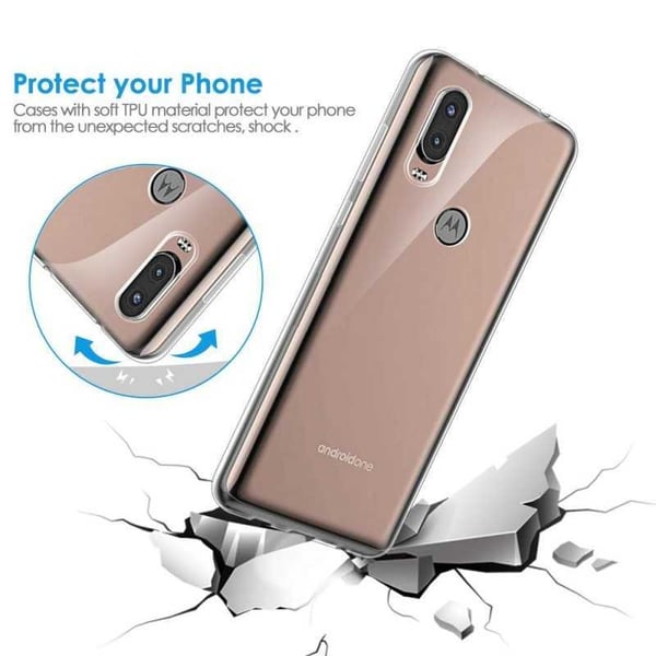 Motorola One Vision iskuja vaimentava silikonikuori, yksinkertainen