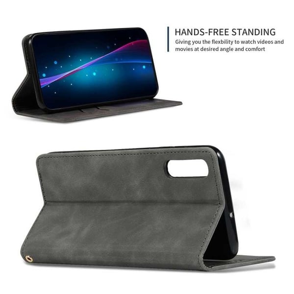 Samsung A70 Flip Case Card Lokero Mokka