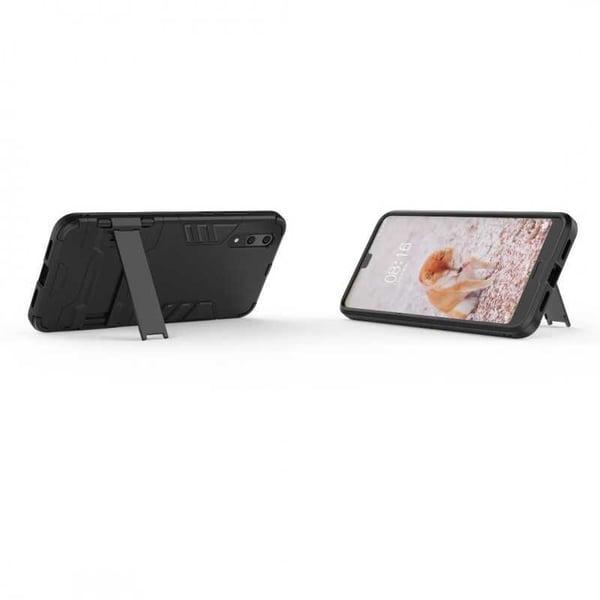 Huawei P20 iskunkestävä suojus Kickstand ThinArmorilla