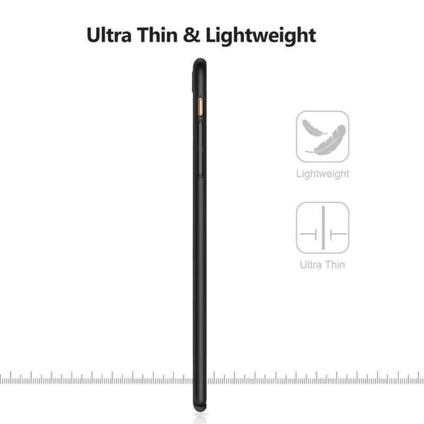 iPhone 8 Plus Ultratunt Mattsvart Skal Basic V2