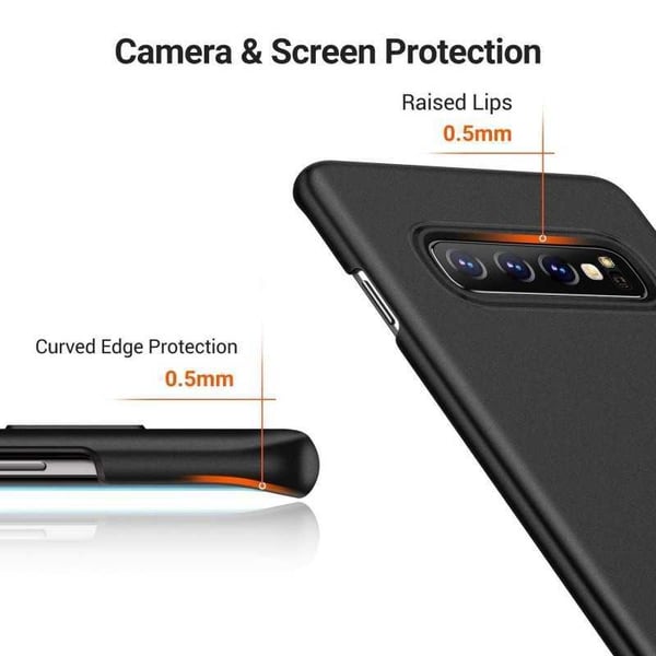 Samsung S10 Plus Ultratunt Mattsvart Skal Basic V2