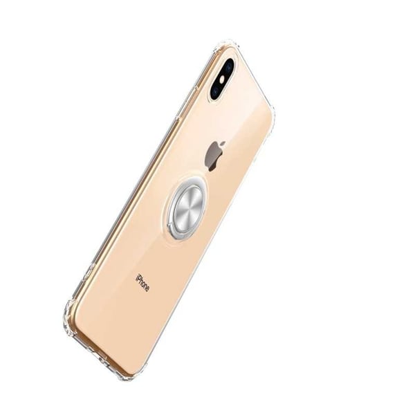 iPhone XS Max Iskunkestävä suojakuori sormustelineellä Fresh