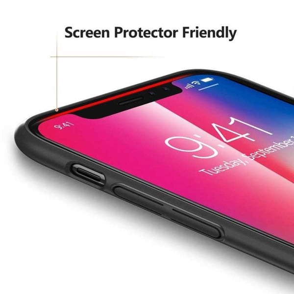 iPhone X Ultratunt Mattsvart Skal Basic V2
