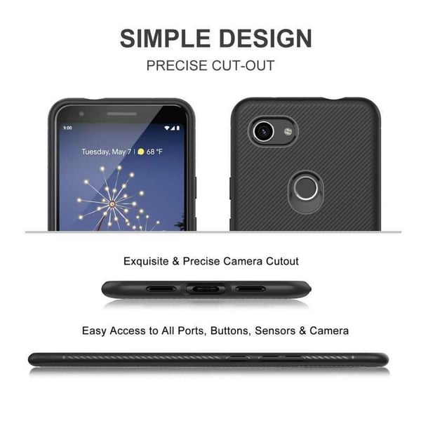 Google Pixel 3a Stöttåligt Skal FullCarbon V3