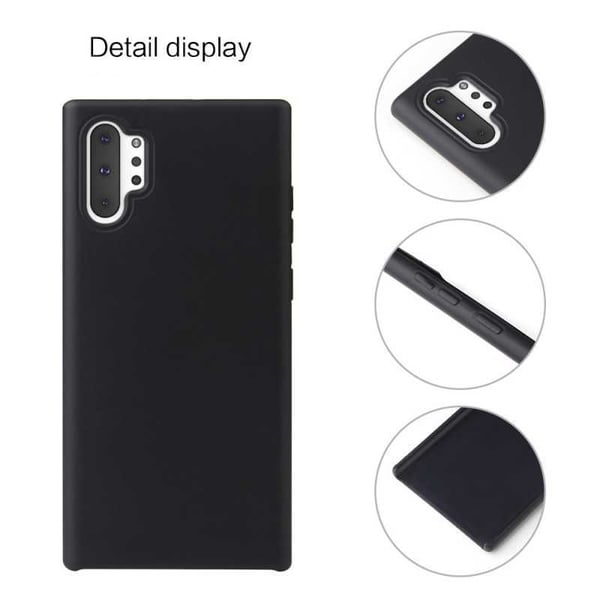 Samsung Note 10 Plus kumoitu mattamusta silikonikuori