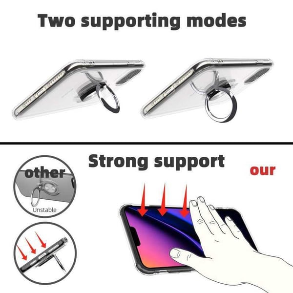 iPhone 11 Pro Max Iskunkestävä suojus sormustelineellä Fresh