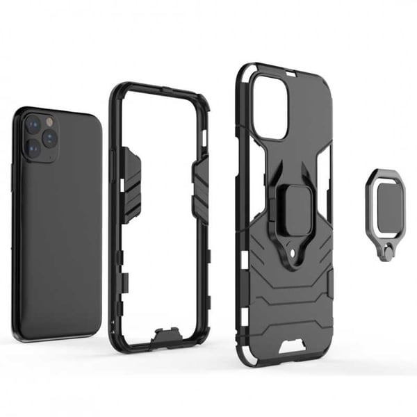 iPhone 11 Pro Iskunkestävä suojus rengaspidikkeellä ThinArmor