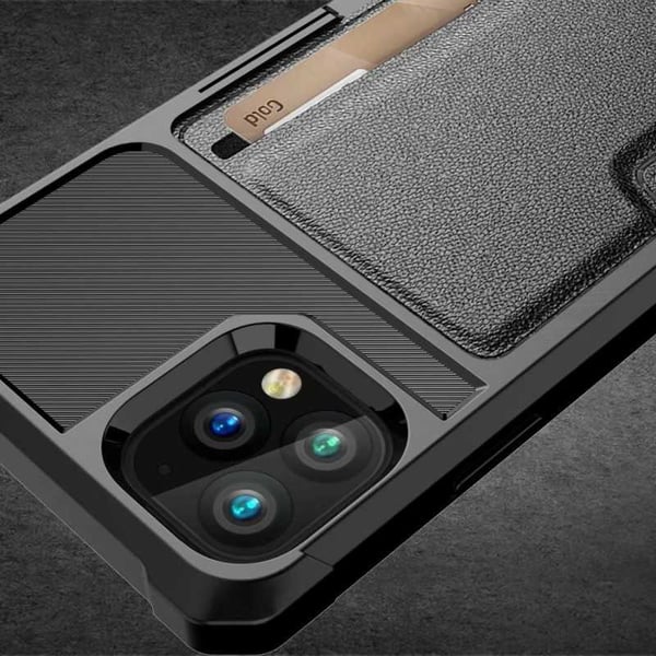 iPhone 11 Pro Stöttåligt Skal med Kortfack Solid V2