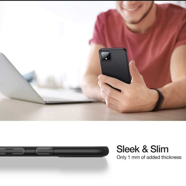 Google Pixel 4 XL Ultratunt Mattsvart Skal Basic V2